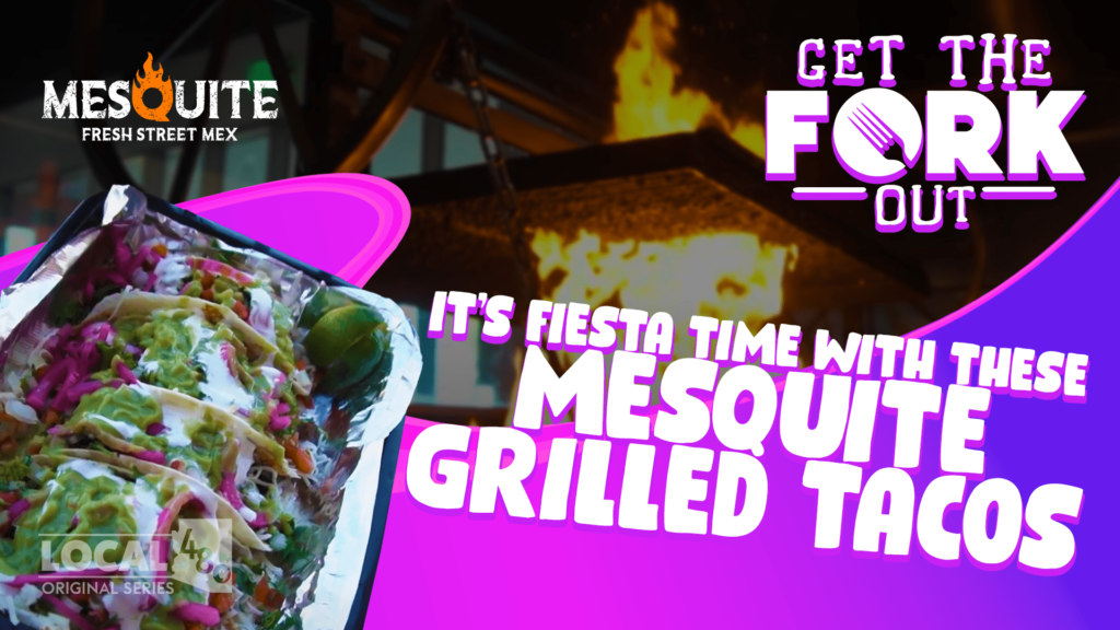IT’S FIESTA TIME WITH THESE MESQUITE GRILLED TACOS!